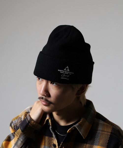 GERRY（ジェリー） ニット帽 ニットキャップ GERRYスウェードワッペン