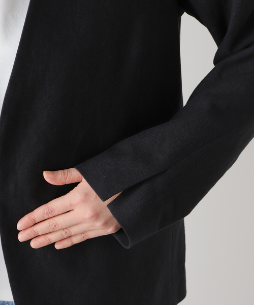 FRAMeWORK（フレームワーク） ノーカラージャケット 36 ベージュ