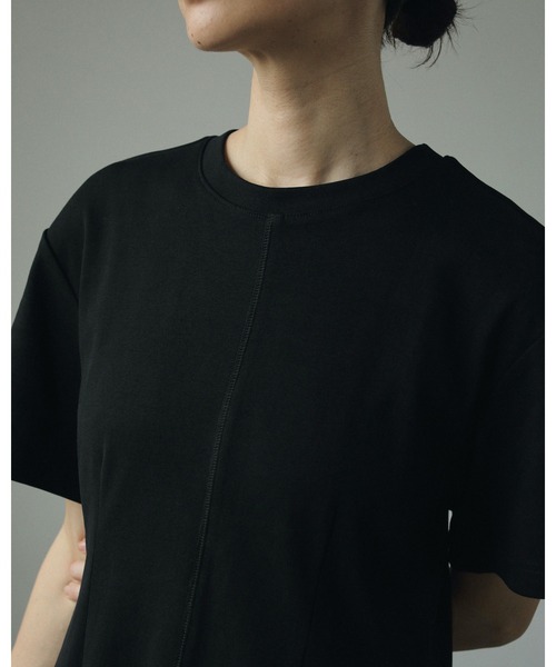 「anuke」 半袖ワンピース 38inch ブラック レディース_画像5