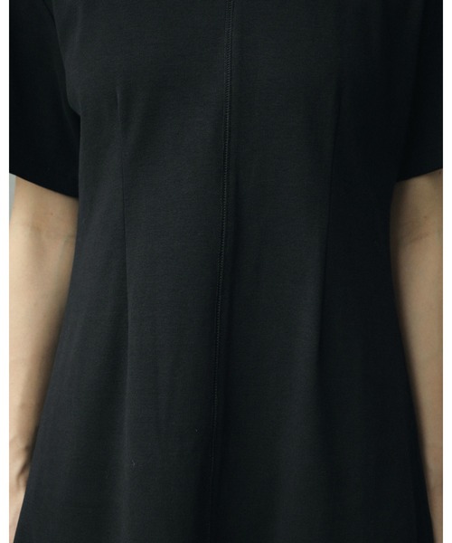 「anuke」 半袖ワンピース 38inch ブラック レディース_画像6