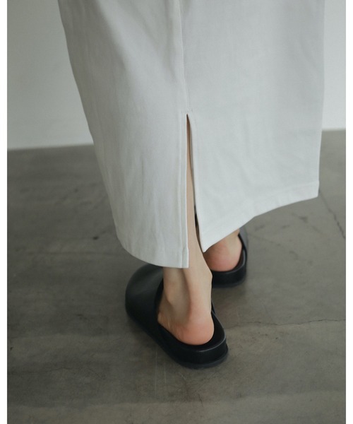 「anuke」 半袖ワンピース 38inch ブラック レディース_画像9