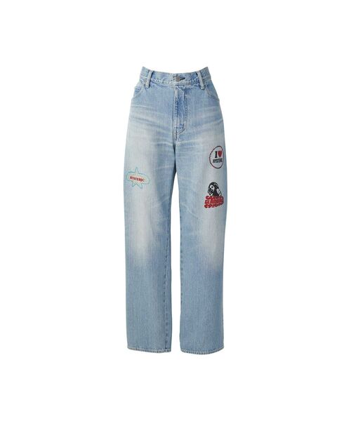 Hysreric Glamour スタッズ付きストレートデニム hysteric glamour