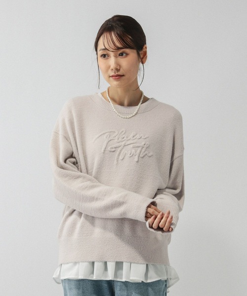 GLOBAL WORK（グローバルワーク） ニット セーター フワフワHugmeロゴ