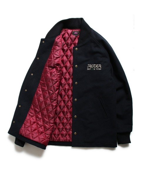 ROTAR（ローター） スタジャン MEDIUM グレー メンズ : ZOZOTOWN Yahoo