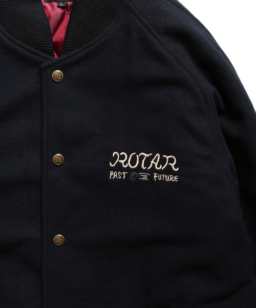 ROTAR（ローター） スタジャン MEDIUM グレー メンズ : ZOZOTOWN Yahoo