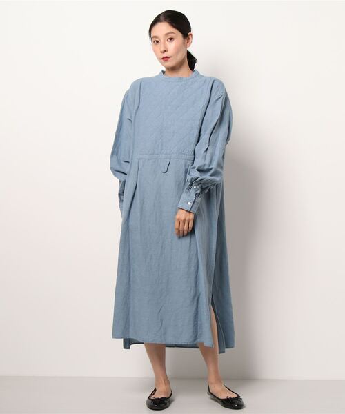 「RNA-N」 「RNA」長袖ワンピース MEDIUM サックスブルー レディース_画像2