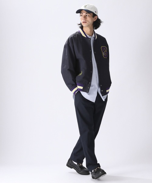 niko and…（ニコアンド） スタジャン MEDIUM ブラック メンズ