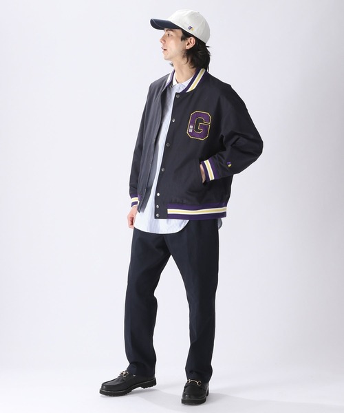 niko and…（ニコアンド） スタジャン MEDIUM ブラック メンズ