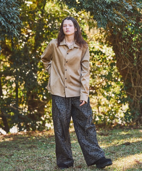 Casper John（キャスパージョン） シャツ Fake suede shirts/フェイク