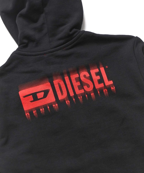 美品DIESEL サイズ8（130）パーカートレーナーパンツ　おまけあり合計5点 DIESEL (ディーゼル) バック グリッチ ロゴ プリント プルオーバー