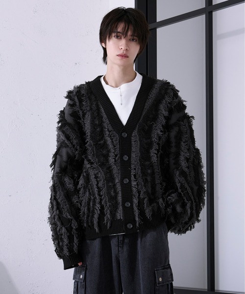 メンズファッション 「Ellno Loset」 ニットカーディガン LARGE 