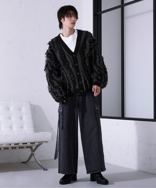 メンズファッション 「Ellno Loset」 ニットカーディガン LARGE 