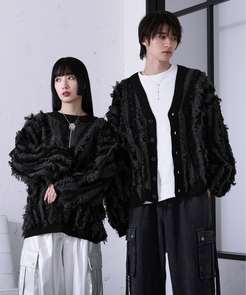 メンズファッション 「Ellno Loset」 ニットカーディガン LARGE 