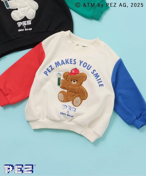 apres les cours（アプレレクール） トレーナー WEB限定PEZ×tiny bear 