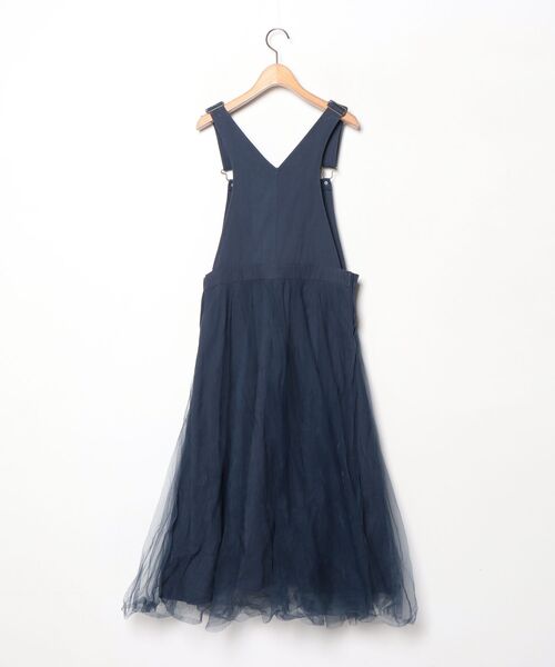 「La-gemme」 サロペットスカート L ネイビー レディース_画像2