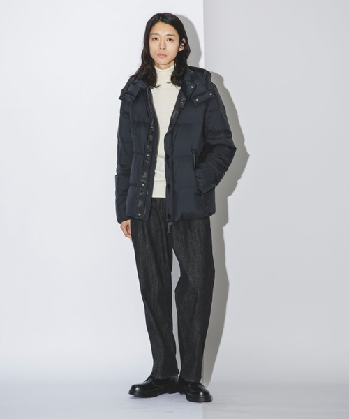 NANO universe（ナノ・ユニバース） ダウンジャケット S ネイビー