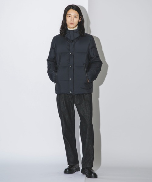 NANO universe（ナノ・ユニバース） ダウンジャケット S ネイビー