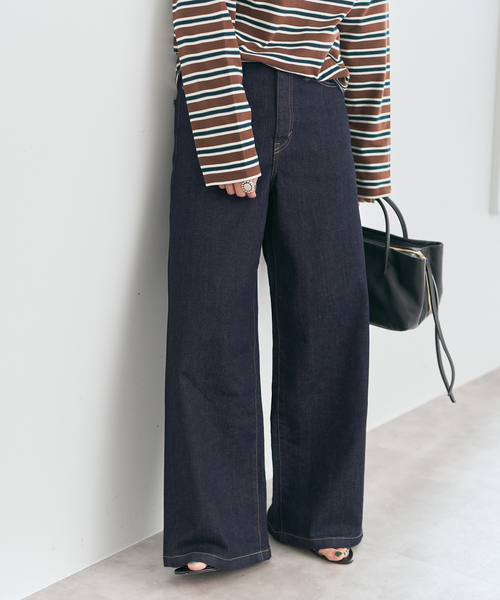 Spick＆Span（スピック アンド スパン） ワイドパンツ ジーンズ デニム