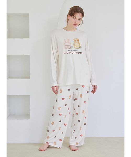 まりまりジェラピケパジャマ gelato pique（ジェラートピケ） パジャマ ルームウェア 「Valentine