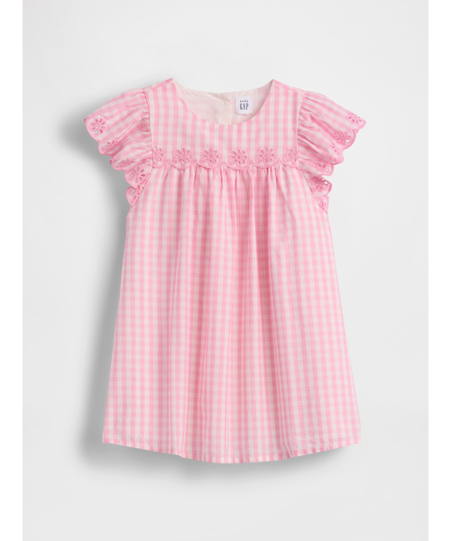 GAP（ギャップ） ワンピース アイレット ギンガムチェック ワンピース