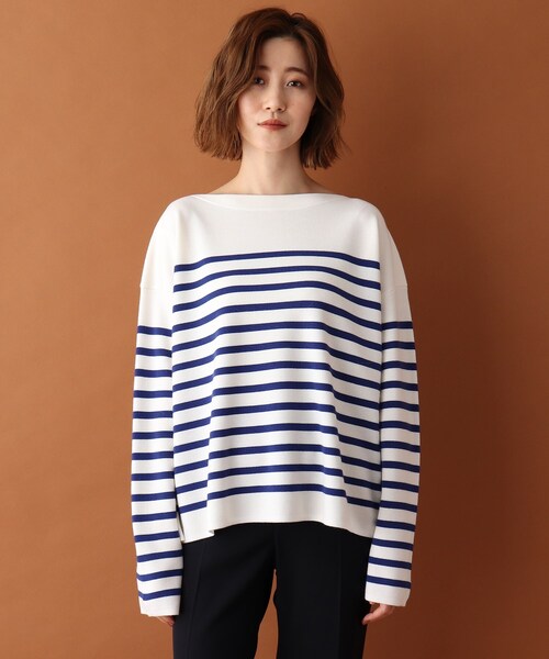 「DRESSTERIOR」 長袖ニット 38 ブルー レディース_画像9