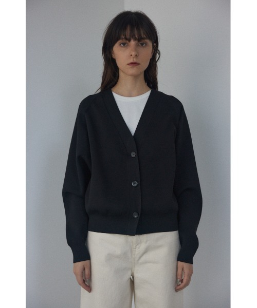 「BLACK BY MOUSSY」 ニットカーディガン FREE ライトパープル レディース_画像4