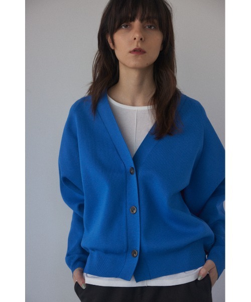 「BLACK BY MOUSSY」 ニットカーディガン FREE ライトパープル レディース_画像9