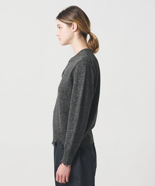 LOEFF（ロエフ） ニット セーター 「LOEFF」ダメージ ヘンリーネック