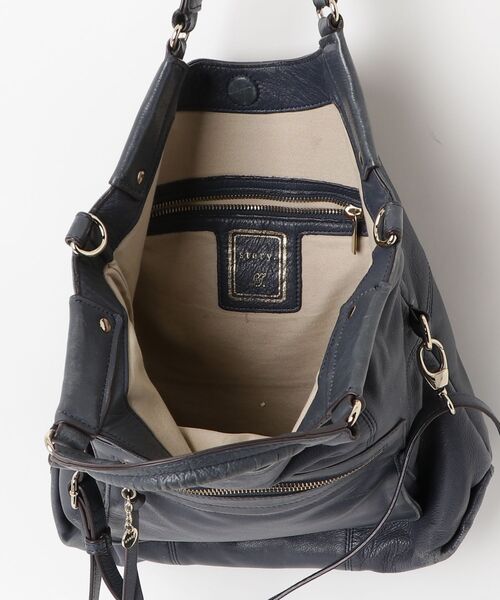 「story.」 ワンポイント2WAYバッグ - グレー レディース_画像4