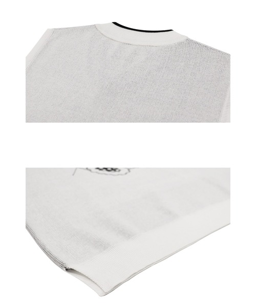 「OY」 ノースリーブニット FREE ブルー メンズ_画像9