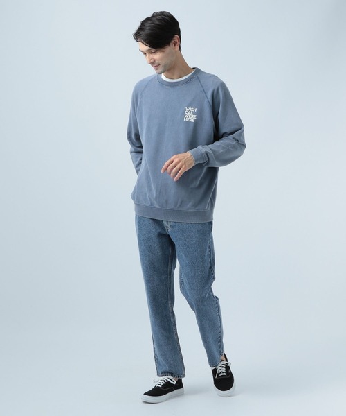 「BAYFLOW」 デニムパンツ LARGE クリアブルー メンズ_画像4