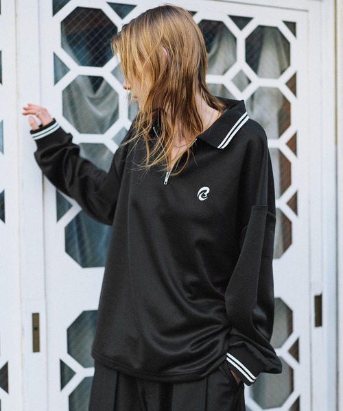 ROCHEM（ローシェン） ポロシャツ ワンポイントロゴ刺繍ドローコード付