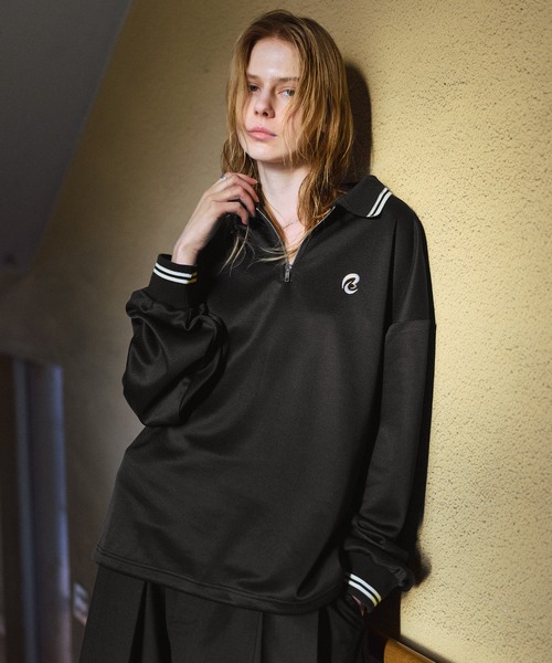 ROCHEM（ローシェン） ポロシャツ ワンポイントロゴ刺繍ドローコード付