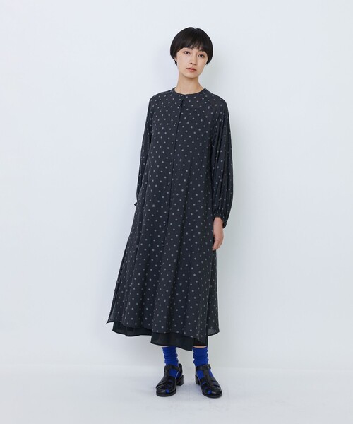ワンピース 「3WAY」オリジナル柄カットジャカードワンピースの画像