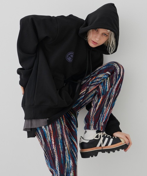 「AIVER」 プルオーバーパーカー MEDIUM ブラック メンズ_画像7