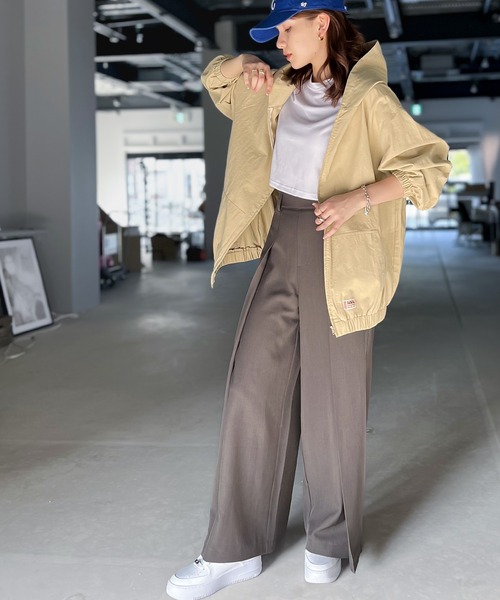 「Java」 ジップアップパーカー LARGE ホワイト系その他 レディース_画像4