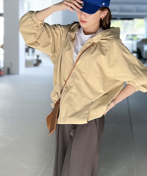 「Java」 ジップアップパーカー LARGE ホワイト系その他 レディース_画像5