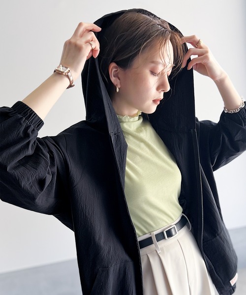 「Java」 ジップアップパーカー LARGE ホワイト系その他 レディース_画像7