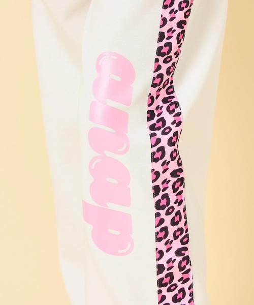 ANAP kids（アナップキッズ） パンツ ヒョウ柄 ライン ジャージ パンツ 