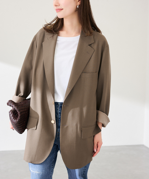 コート アウター COUTURE D`ADAM/クチュールドアダム BIGJK Single Blazer Desert レディースの画像
