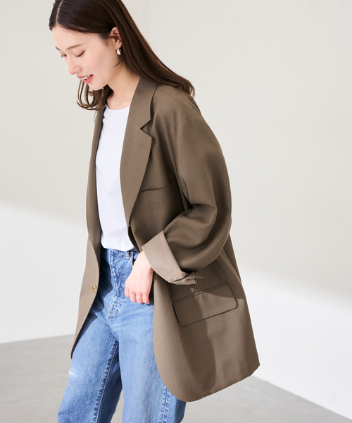 コート アウター COUTURE D`ADAM/クチュールドアダム BIGJK Single Blazer Desert レディースの画像
