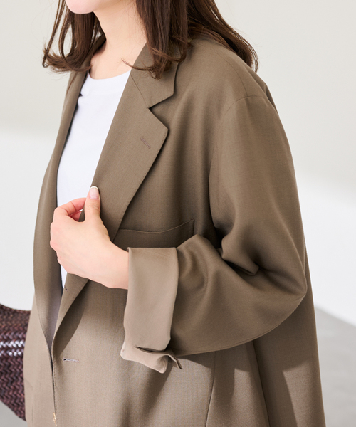 コート アウター COUTURE D`ADAM/クチュールドアダム BIGJK Single Blazer Desert レディースの画像