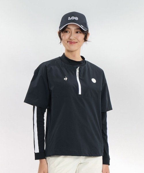 ルコック　ゴルフ　25秋冬　クルーネック　ブルゾン　3L タグ付き新品未使用 le coq sportif GOLF（ルコックスポルティフ ゴルフ） ブルゾン