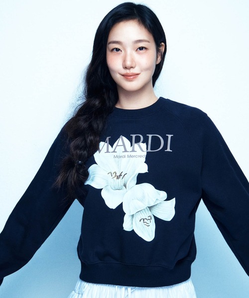 トレーナー スウェット SWEATSHIRT RAGLAN LILIES / スウェット シャツ ラグラン リリー レディース_3