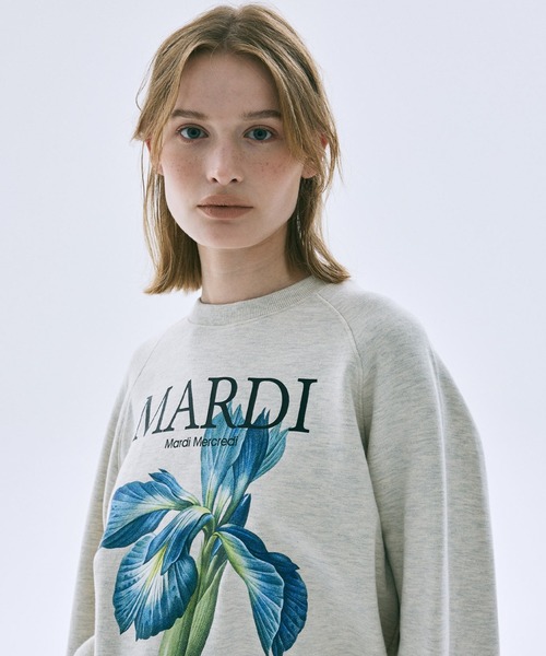 トレーナー スウェット SWEATSHIRT RAGLAN LILIES / スウェット シャツ ラグラン リリー レディース_9
