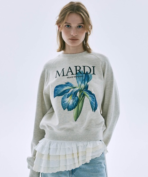 トレーナー スウェット SWEATSHIRT RAGLAN LILIES / スウェット シャツ ラグラン リリー レディース_10