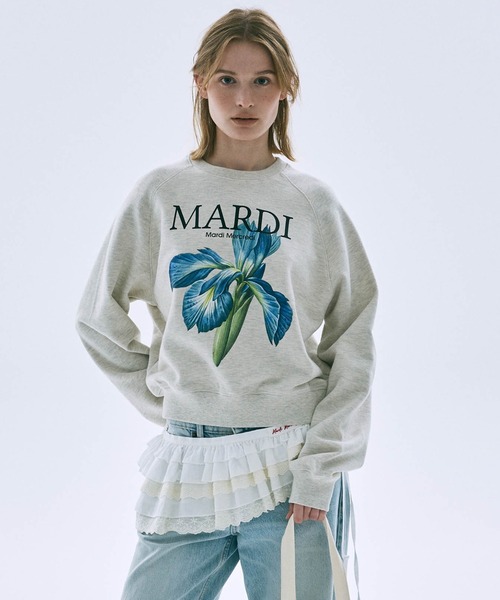 トレーナー スウェット SWEATSHIRT RAGLAN LILIES / スウェット シャツ ラグラン リリー レディース_12
