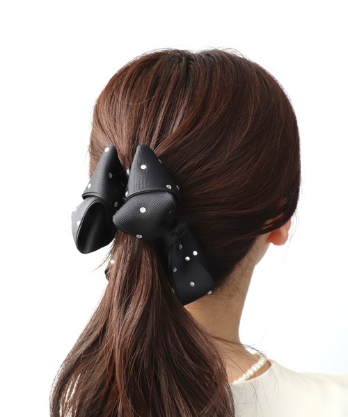 Three Four Time（スリーフォータイム） ヘアクリップ ドットストーン