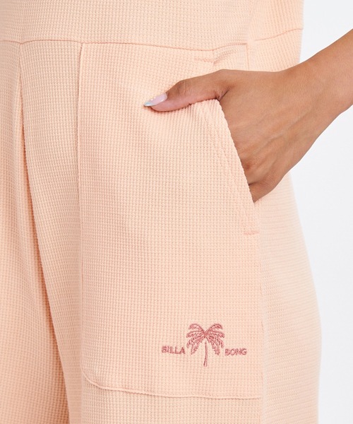 ビュルデサボン　オックスナチュラルヴィンテージワッシャー サロペット　ピンク BILLABONG（ビラボン） サロペット オーバーオール ウィメンズ RIB