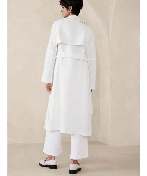 「BANANA REPUBLIC FACTORY STORE」 トレンチコート S ホワイト系その他 レディースの画像